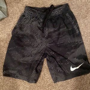 Black and white nike shorts
